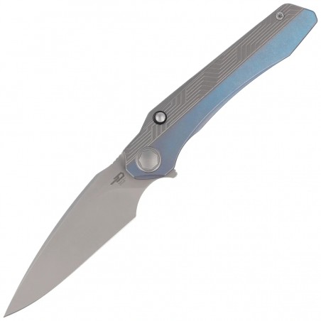 Nóż składany Bestech Wet Nellie Blue/Grey Titanium, Fine Stonewashed MagnaCut by Kombou (BT2505A)