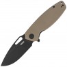 Nóż składany Kubey Tityus Tan G10, Blackwashed 14C28N (KU322U)