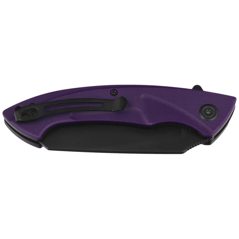 Nóż składany Kubey Anteater Purple G10, Blackwashed 14C28N (KU212M)