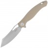 Nóż składany Kubey Drake Tan G10, Beadblasted AUS-10 by Maksim Tkachuk (KU239J)