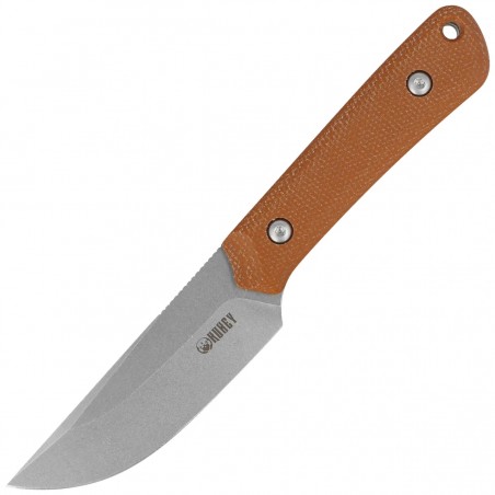 Nóż Kubey Thorn Brown Micarta, Beadblasted 14C28N by Scott Halpern (KU413E)
