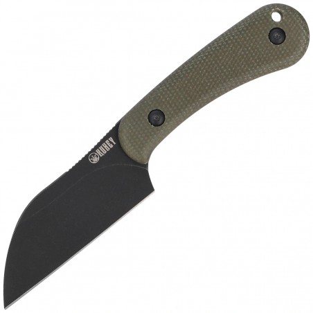 Nóż Kubey Rock Hopper Green Micarta, Blackwashed 14C28N by Scott Halpern (KU412F)