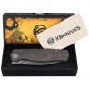 Nóż składany Kubey KB Knives Albatross Flamed Titanium, Silver Bead Blasting M390 by Ray Laconico (KB471B)