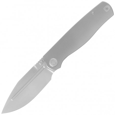 Nóż składany Kubey KB Albatross Gray Titanium, Silver Bead Blasting M390 by Ray Laconico (KB471A)
