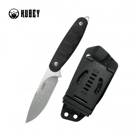 Nóż Kubey Civet Black G10, Beadblasted 14C28N by Maksim Epifantsev (KU425A)