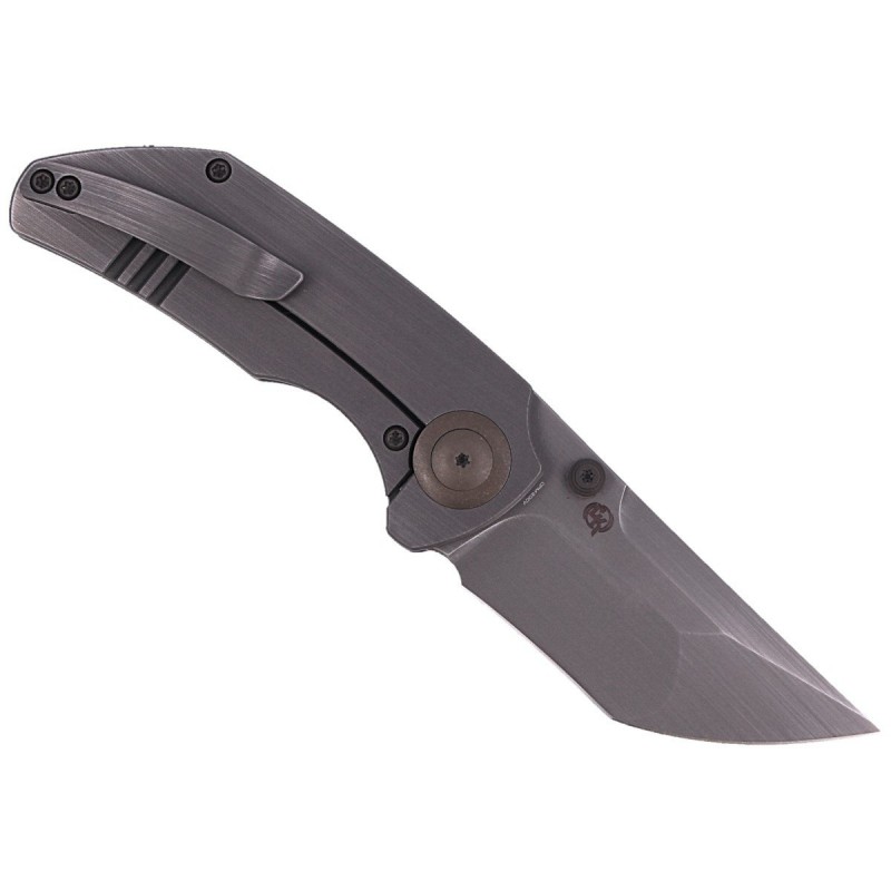 Nóż składany WE Knife Thug Gray Titanium, Gray Hand Rubbed CPM 20CV by Matt Christensen (2103B)