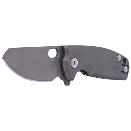 Nóż składany Fox Baby Core Stonewashed Titanium, Stonewashed M390 by Jesper Voxnæs (FX-608 TI)