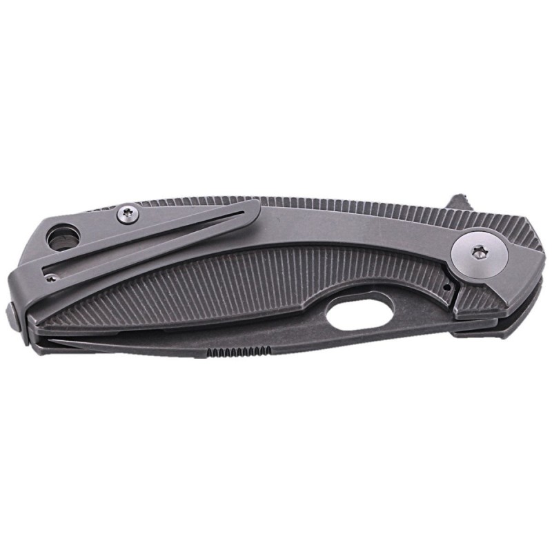 Nóż składany Viper Lille DSW/Grey Titanium, Dark Stonesashed M390 by Jesper Voxnæs (V5963TITI)