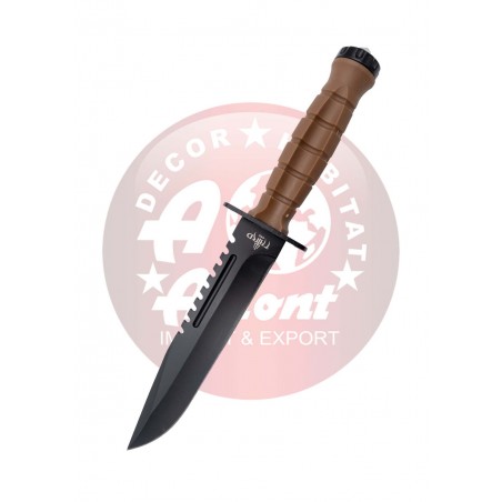 Nóż Third Decor Habitat H1204R Brown PTR, Black 420 (TH-H1204R)