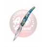 Nóż składany Third Decor Habitat N92DV Abalone/Acrylic, Damascus (TK-N92DV)