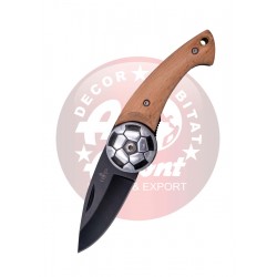 Nóż składany Third Decor Habitat Football Beech Wood, Black 420 (N117N)