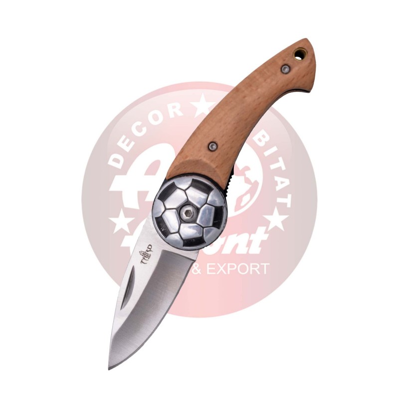 Nóż składany Third Decor Habitat Football Beech Wood, Satin 420 (N117B)