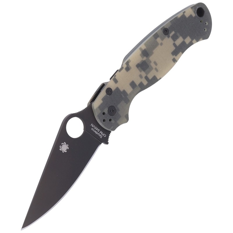Nóż składany Spyderco Para Military 2 Digital Camo G10, Black DLC CPM S45VN by Sal, Eric Glesser (C81GPCMOBK2)