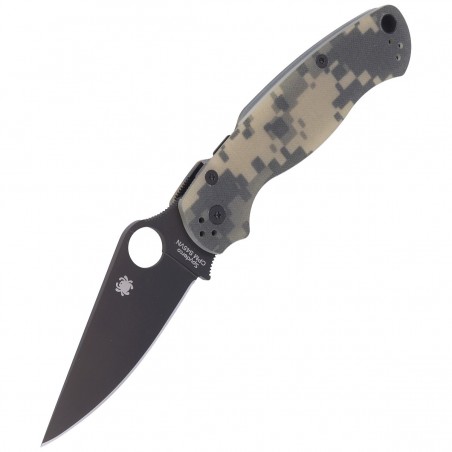 Nóż składany Spyderco Para Military 2 Digital Camo G10, Black DLC CPM S45VN by Sal, Eric Glesser (C81GPCMOBK2)