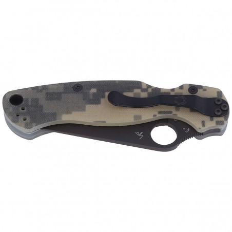 Nóż składany Spyderco Para Military 2 Digital Camo G10, Black DLC CPM S45VN by Sal, Eric Glesser (C81GPCMOBK2)