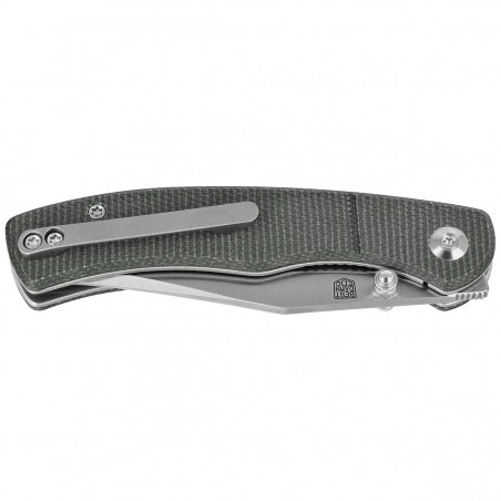 Nóż składany Civivi Clingman Green Canvas Micarta, Satin Nitro-V by Taylor Martin Best Damn EDC (C23065-4)