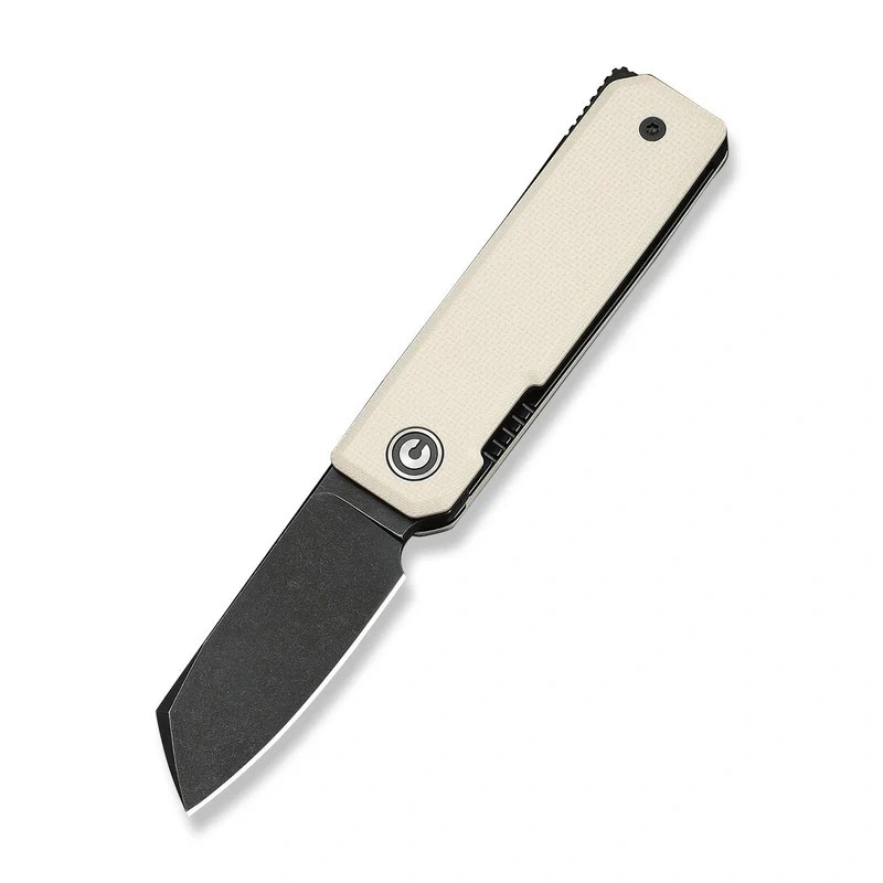 Nóż składany Civivi Kukei Ivory G10, Black Stonewashed Nitro-V by Tashi Bharucha (C25036-3)