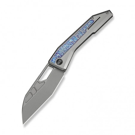 Nóż składany WeKnife Inceptus Gray/Flamed Titanium, Stonewashed M390 by Robert Saniscalchi (WE25017-2)