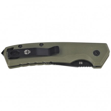 Nóż automatyczny Tekto A3 Delta Mini D/P OD Green G10, Black D2 (A3S_G1OD_D2BK1_A1)