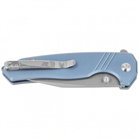 Nóż składany Sencut Selkyris Blue Aluminium, Stonewashed D2 (S25068-3)
