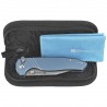 Nóż składany Sencut Selkyris Blue Aluminium, Stonewashed D2 (S25068-3)