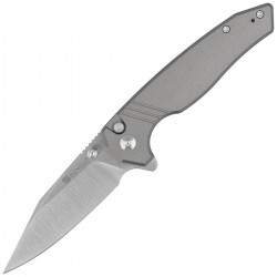 Nóż składany Sencut Selkyris Gray Aluminium, Satin D2 (S25068-2)