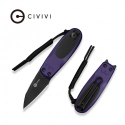 Nóż składany Civivi Purr Purple-Black G10, Black Stonewashed Nitro-V by Ostap Hel (C25054-3)