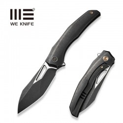 Nóż składany WeKnife Ignio Mystery Box Black Titanium, Black Stonewashed/Satin CPM 20CV by Toni Tietzel (WE22042B-1 MB)