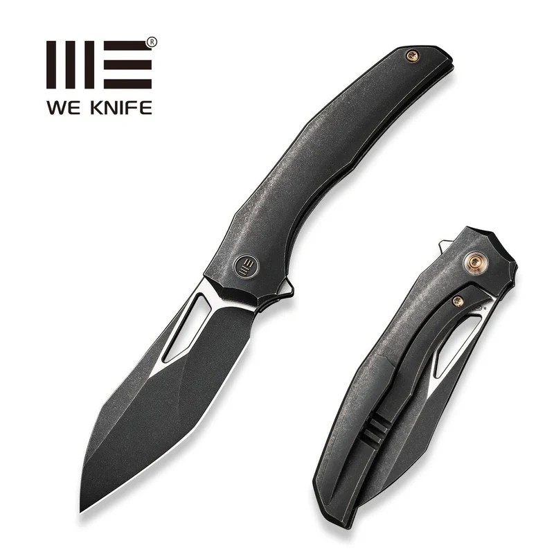 Nóż składany WeKnife Ignio Mystery Box Black Titanium, Black Stonewashed/Satin CPM 20CV by Toni Tietzel (WE22042B-1 MB)