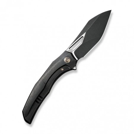 Nóż składany WeKnife Ignio Mystery Box Black Titanium, Black Stonewashed/Satin CPM 20CV by Toni Tietzel (WE22042B-1 MB)