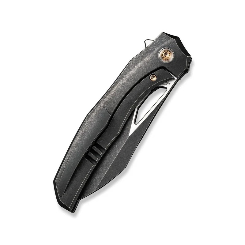 Nóż składany WeKnife Ignio Mystery Box Black Titanium, Black Stonewashed/Satin CPM 20CV by Toni Tietzel (WE22042B-1 MB)