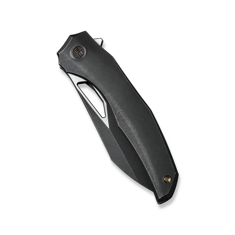 Nóż składany WeKnife Ignio Mystery Box Black Titanium, Black Stonewashed/Satin CPM 20CV by Toni Tietzel (WE22042B-1 MB)