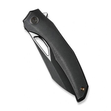 Nóż składany WeKnife Ignio Mystery Box Black Titanium, Black Stonewashed/Satin CPM 20CV by Toni Tietzel (WE22042B-1 MB)