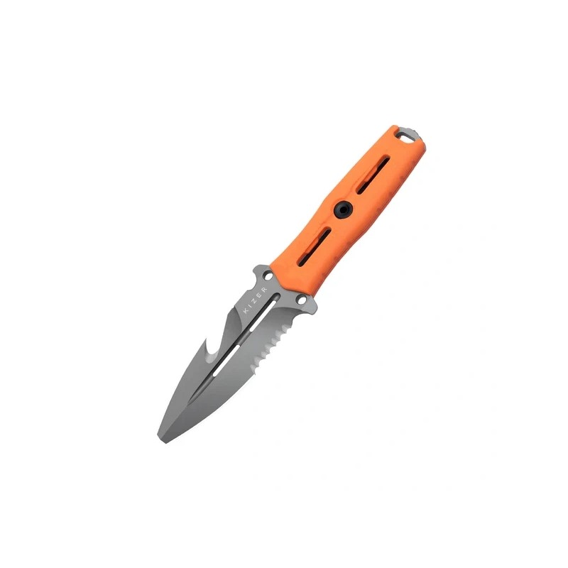 Nóż Kizer Norcross Orange G10, Gray Stonewashed Nitro-V by L.F (ZX-FB01A6)