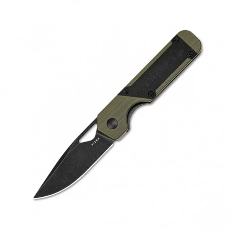 Nóż składany Kizer Mini Militaw Green G10 / Black Micarta, Black Stonewashed Nitro-V by Jonathan Styles (V3634SA5)