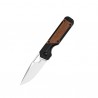 Nóż składany Kizer Mini Militaw Black G10 / Mkuruti Wood, Satin Nitro-V by Jonathan Styles (V3634SA4)