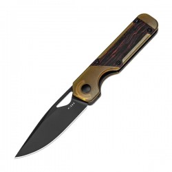 Nóż składany Kizer Mini Militaw Black-Red G10 / PEI-Ultem, Black PVD Nitro-V by Jonathan Styles (V3634SA1)