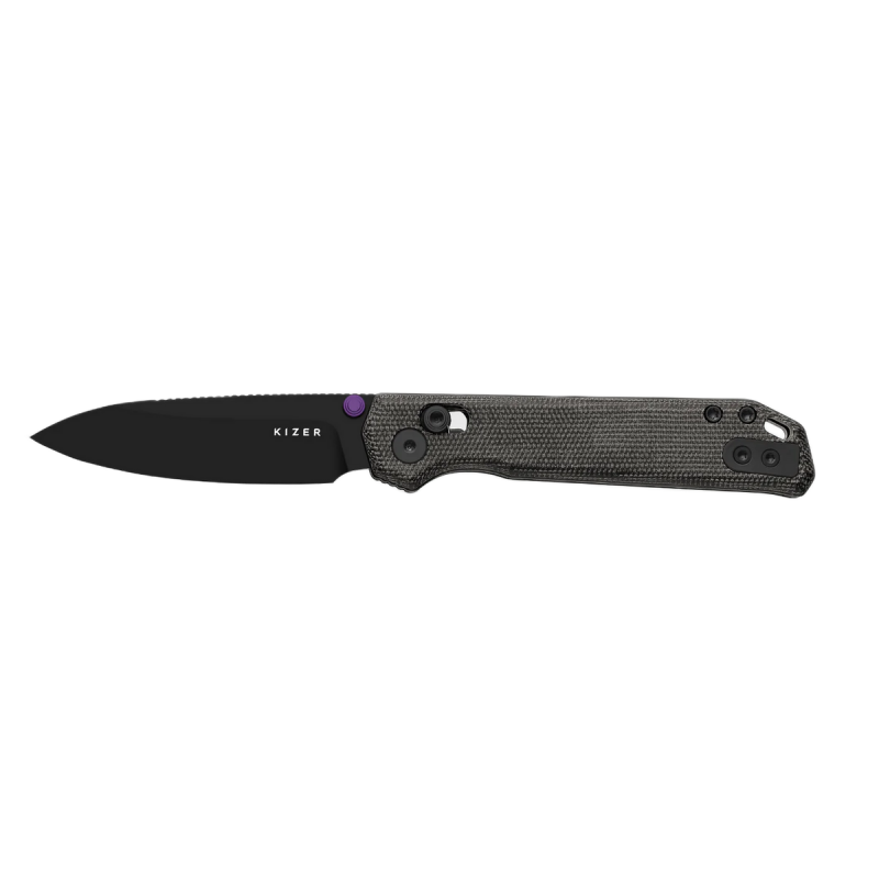 Nóż składany Kizer Begleiter 2.9 Clutch Lock Norplex UltreX Micarta, Black PVD BD1N (V3458.2CDA1)