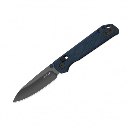 Nóż składany Kizer Begleiter 2.9 CL Blue Aluminium, Matte DLC Ultra CPM S35VN by Azo (3458.2CDA1)