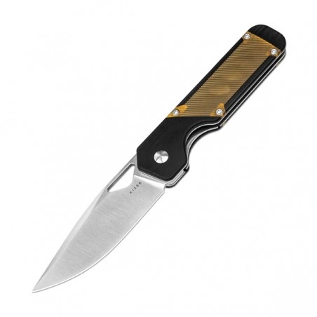 Nóż składany Kizer Militaw Black G10 / PEI, Satin Nitro-V by Jonathan Styles (V3634C1)