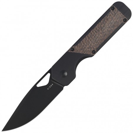 Nóż składany Kizer Militaw Black G10 / Green Micarta, Black Nitro-V by Jonathan Styles (V3634A1)