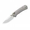 Nóż składany Kizer T1 CD Silver Titanium, Satin M390 by Uli Hennicke (3490.2CDA1)