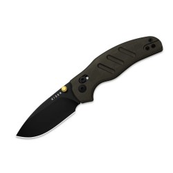 Nóż składany Kizer C01C 2.9 CD Brown Richlite, Black PVD Nitro-V by Sheepdog Knives (3488.29CDA2)