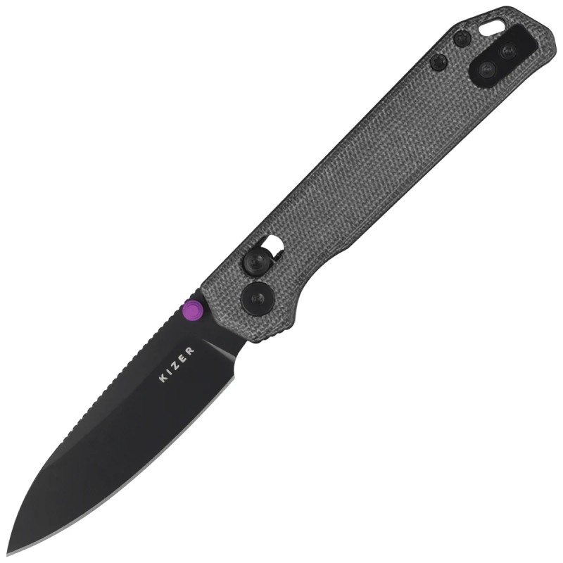 Nóż składany Kizer Begleiter 2.9 CL Norplex UltreX Micarta, Black PVD BD1N by Azo (V3458.2CDA1)