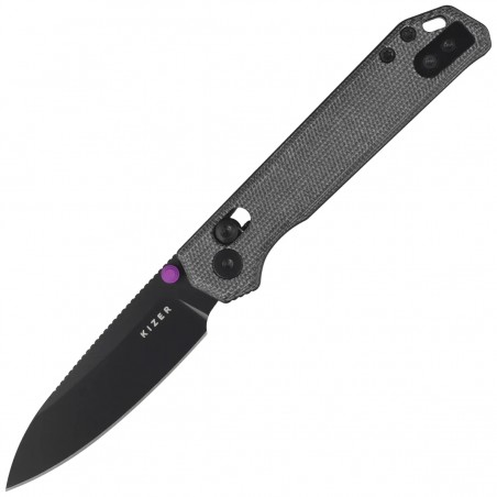 Nóż składany Kizer Begleiter 2.9 CL Norplex UltreX Micarta, Black PVD BD1N by Azo (V3458.2CDA1)