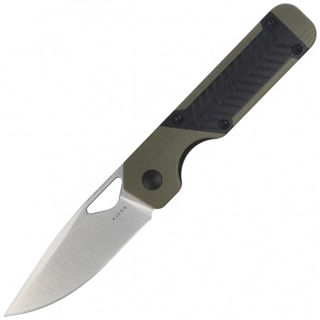 Nóż składany Kizer Mini Militaw Black-Green G10, Satin Nitro-V by Jonathan Styles (V3634SA6)