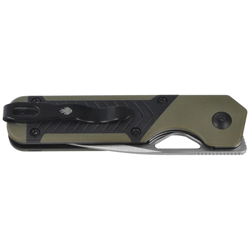 Nóż składany Kizer Mini Militaw Black-Green G10, Satin Nitro-V by Jonathan Styles (V3634SA6)
