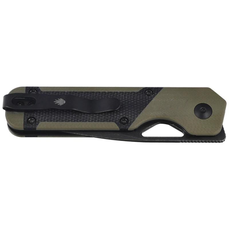 Nóż składany Kizer Mini Militaw Green G10 / Black Micarta, Black Stonewashed Nitro-V by Jonathan Styles (V3634SA5)