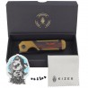 Nóż składany Kizer Mini Militaw Damascus G10 / PEI, Black PVD Nitro-V by Jonathan Styles (V3634SA1)