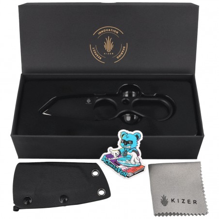 Nóż Kizer Bowtie Black D2 by Henning Marxen (1061A2)